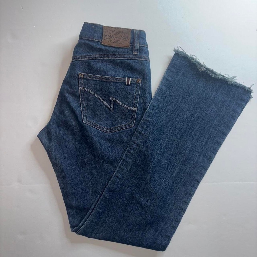Mango Claudia Bootcut Dark Wash Blue Jeans Women's Size 4 Y2K